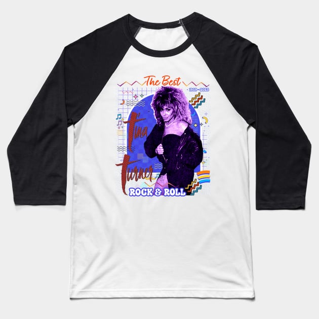 Tina Turner Baseball T-Shirt by TesieAraa